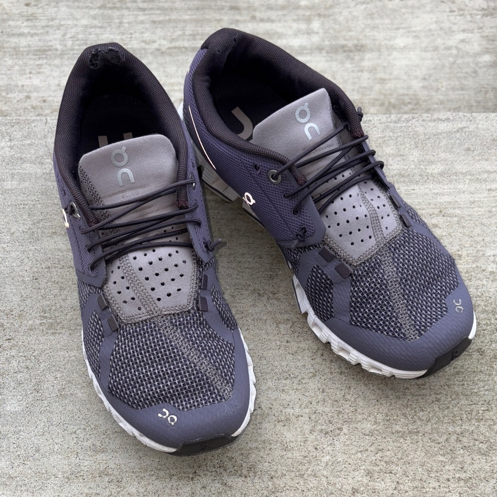 On Running Charcoal and Gray Sneakers